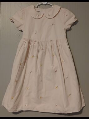 Talbots Girls Size 6 Floral Pink Dress
